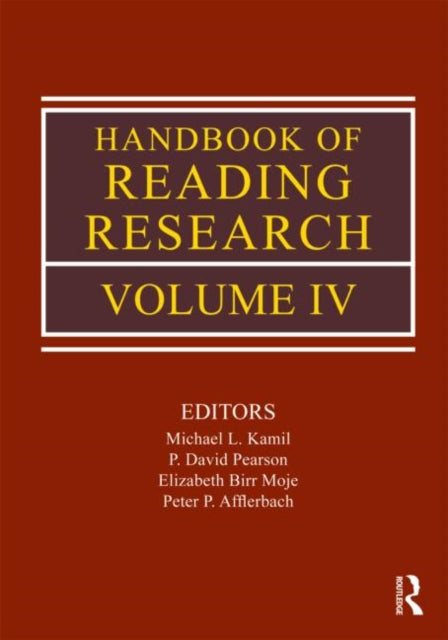 Book cover of: Handbook of Reading Research, Volume IV. By: Michael L. Kamil
