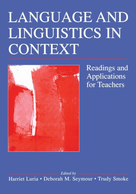 Book cover of: Language and Linguistics in Context