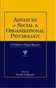 Book cover of: Advances in Social and Organizational Psychology. By: Donald A. Hantula