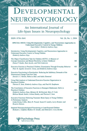 Using Developmental, Cognitive, and Neuroscience Approaches To Understand Executive Control in Young Children