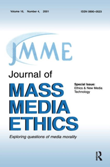 Book cover of: Ethics & New Media Technology