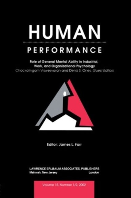 Book cover of: Role of General Mental Ability in industrial, Work, and Organizational Psychology