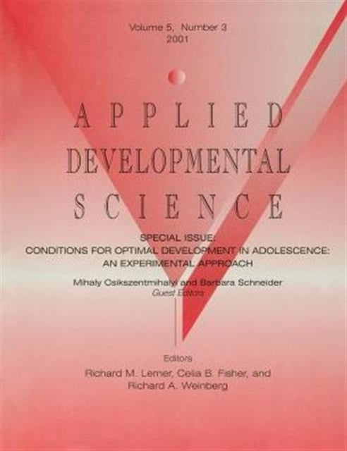 Book cover of: Conditions for Optimal Development in Adolescence