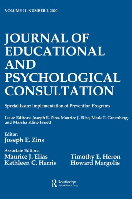 Book cover of: Implementation of Prevention Programs