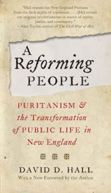 Book cover of: Reforming People. By: David D. Hall