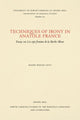 Book cover of: Techniques of Irony in Anatole France