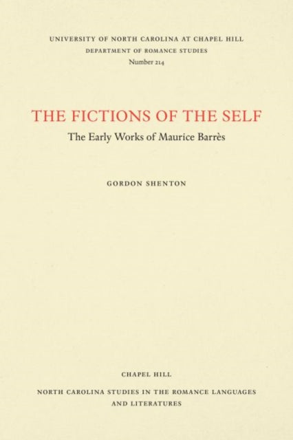 Book cover of: Fictions of the Self