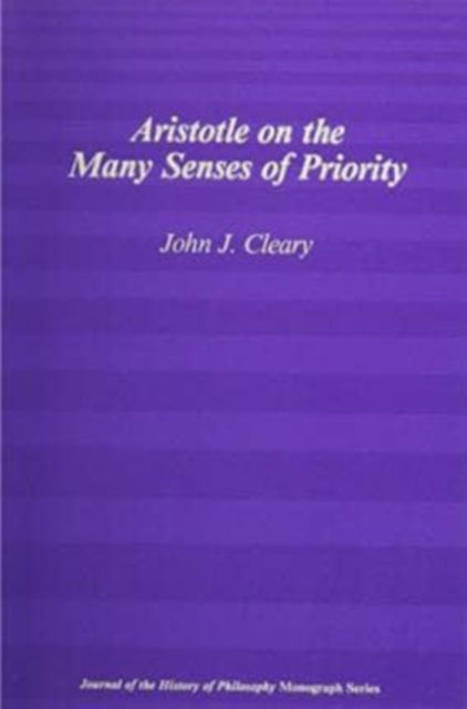 Book cover of: Aristotle on the Many Senses of Priority