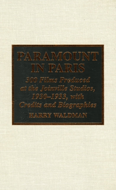 Book cover of: Paramount In Paris