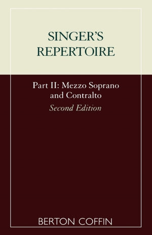 The Singer's Repertoire, Part II
