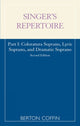 Book cover of: Singer's Repertoire, Part I. By: Berton Coffin