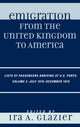 Book cover of: Emigration from the United Kingdom to America. By: Ira A. Glazier