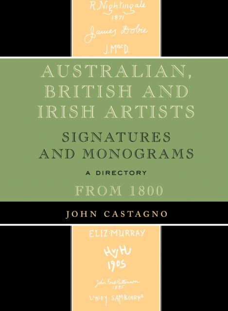 Book cover of: Australian, British and Irish Artists. By: John Castagno