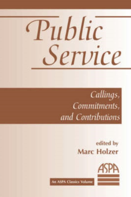 Book cover of: Public Service. By: Marc Holzer