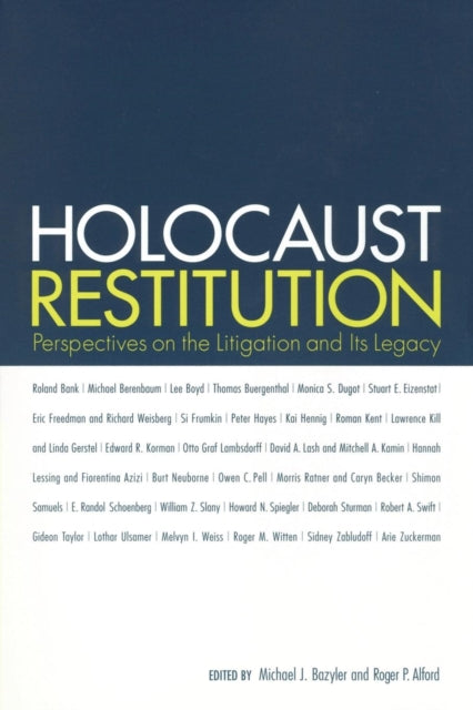 Book cover of: Holocaust Restitution. By: Michael Bazyler