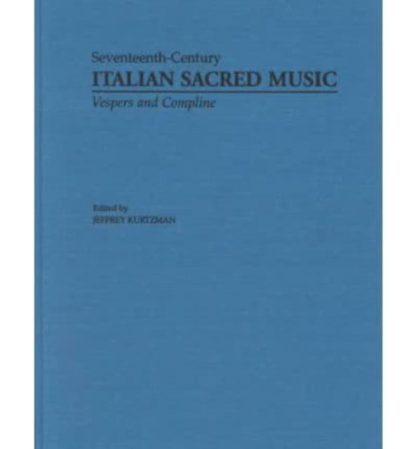 Book cover of: Vesper and Compline Music for Multiple Choirs. By: J. Kurtzman