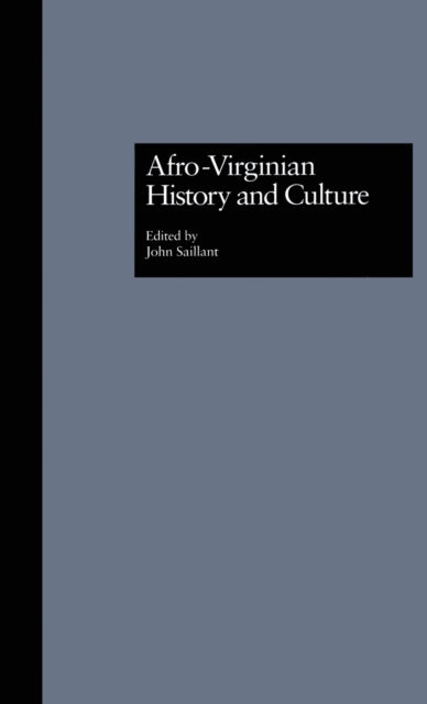 Book cover of: Afro-Virginian History and Culture