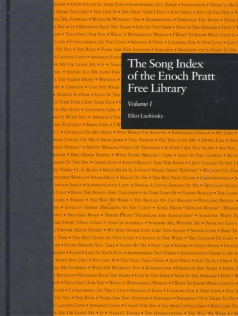 Book cover of: Song Index of the Enoch Pratt Free Library