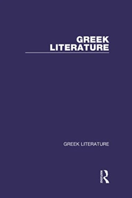 Book cover of: Greek Literature