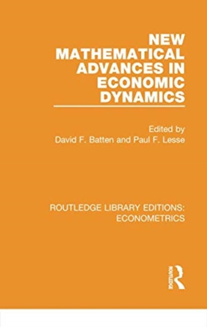 Book cover of: New Mathematical Advances in Economic Dynamics