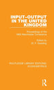 Book cover of: Input-Output in the United Kingdom. By: W. F. Gossling