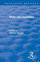 Book cover of: Routledge Revivals: Style and Stylistics (1969). By: Graham Goulden Hough