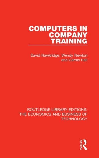 Book cover of: Computers in Company Training. By: David Hawkridge
