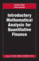 Book cover of: Introductory Mathematical Analysis for Quantitative Finance. By: Daniele Ritelli