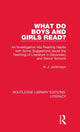 Book cover of: What do Boys and Girls Read?. By: A. J. Jenkinson