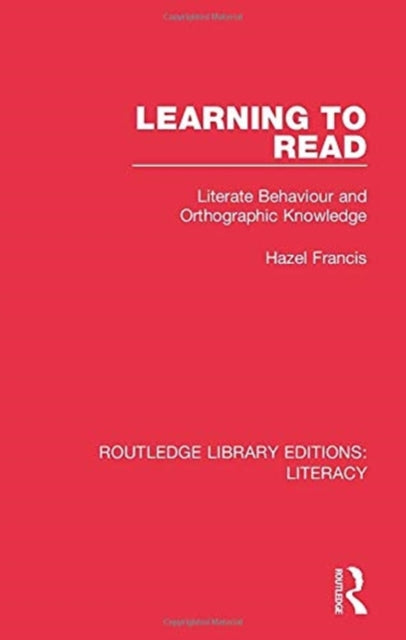 Book cover of: Learning to Read. By: Hazel Francis