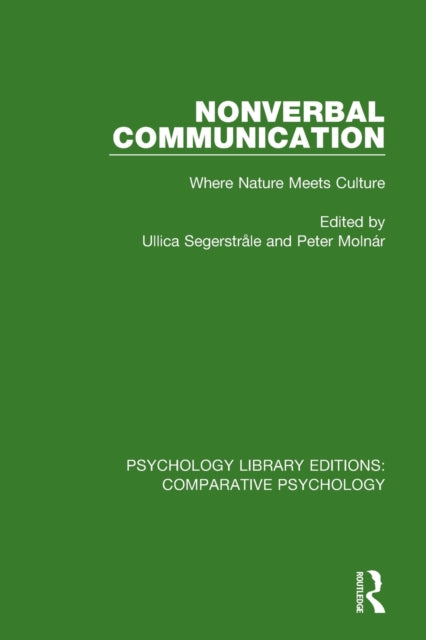 Book cover of: Nonverbal Communication. By: Ullica Segerstrale