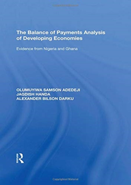 Book cover of: Balance of Payments Analysis of Developing Economies. By: Olumuyiwa Samson Adedeji