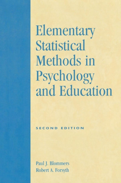 Book cover of: Elementary Statistical Methods in Psychology and Education