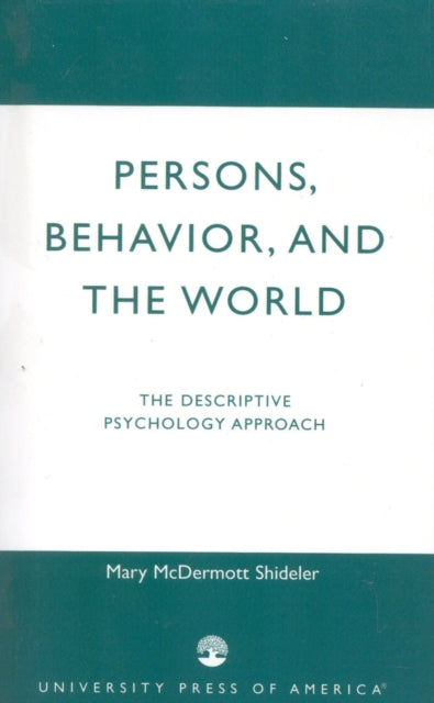 Book cover of: Persons, Behavior, and the World