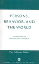 Book cover of: Persons, Behavior, and the World