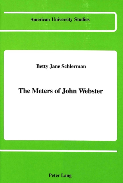 Book cover of: Meters of John Webster