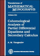 Book cover of: Cohomological Analysis of Partial Differential Equations and Secondary Calculus