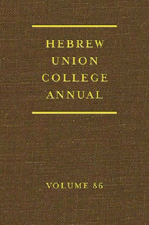 Hebrew Union College Annual
