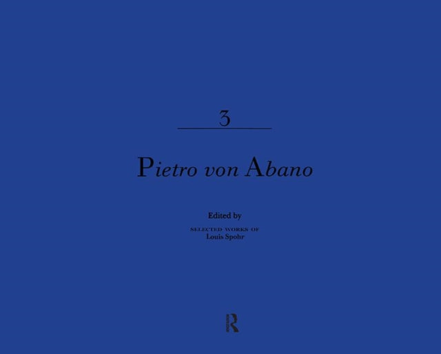 Book cover of: Pietro Von Abano. By: Clive Brown