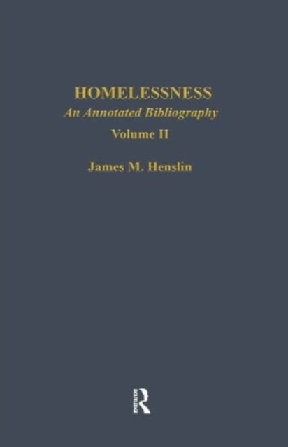 Book cover of: Homelessness