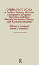 Book cover of: Opera Plot Index. By: David Hamilton