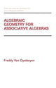 Book cover of: Algebraic Geometry for Associative Algebras. By: Freddy Van Oystaeyen