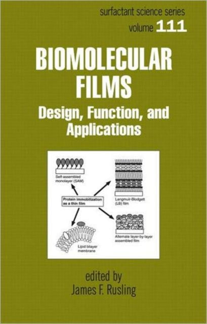Book cover of: Biomolecular Films. By: James F. Rusling