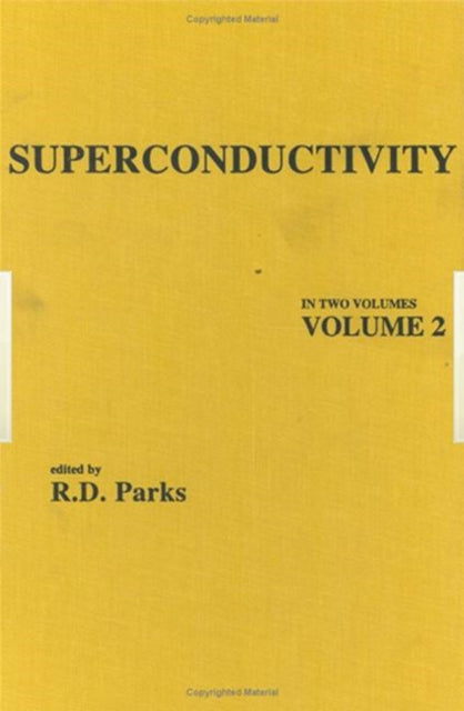 Book cover of: Superconductivity. By: R. D. Parks