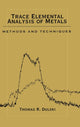 Book cover of: Trace Elemental Analysis of Metals