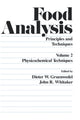 Book cover of: Food Analysis. By: Gruenwedel