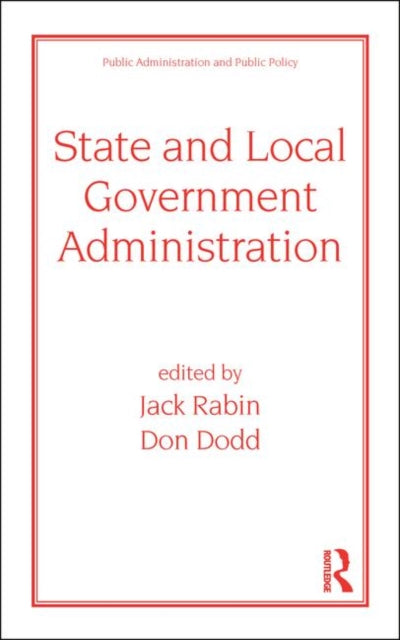 Book cover of: State and Local Government Administration