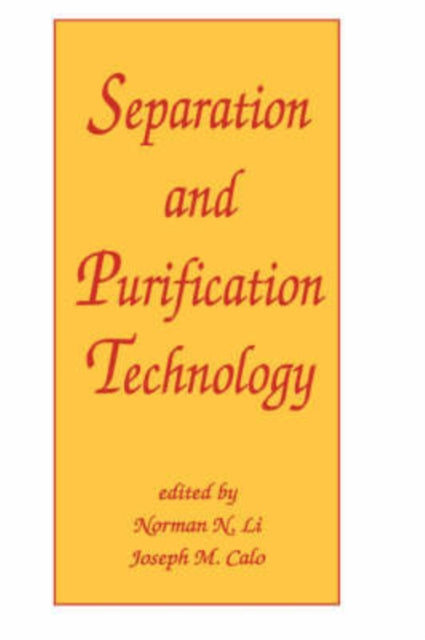 Book cover of: Separation and Purification Technology