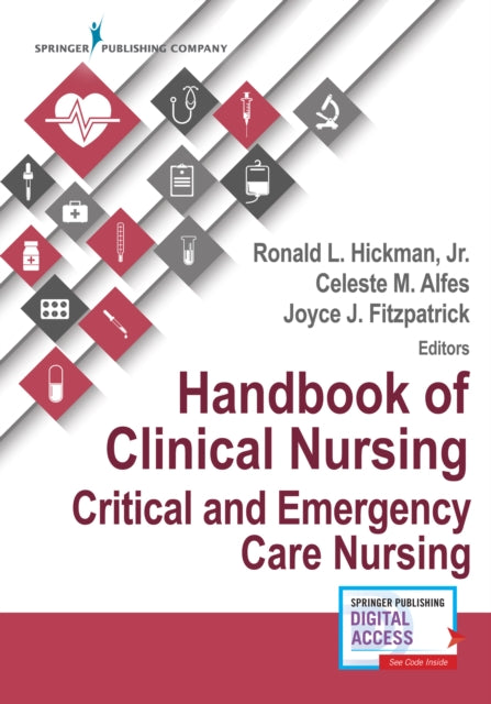 Book cover of: Handbook of Clinical Nursing: Critical and Emergency Care Nursing. By: Ronald Hickman