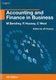 Book cover of: Accounting and Finance in Business. By: Mike Bendrey
